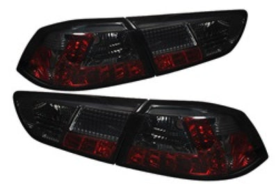 SPYDER Spyder Mitsubishi Lancer/Evolution X 08-14 LED Tail Lights Smke ALT-YD-MITEVO1008-LED-SM
