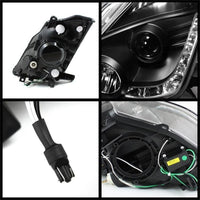 SPYDER Spyder Nissan 350Z 03-05 Projector Headlights Halogen Model Only - DRL Black PRO-YD-N350Z02-DRL-BK - Lights