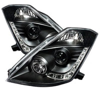 SPYDER Spyder Nissan 350Z 03-05 Projector Headlights Xenon DRL Blk High H1 Lw D2R PRO-YD-N350Z02-HID-DRL-BK - Lights