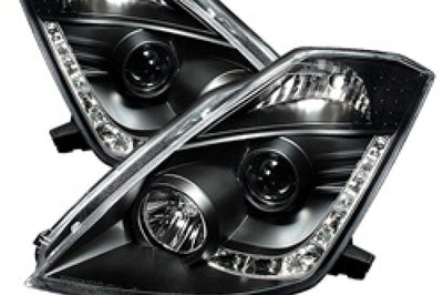 SPYDER Spyder Nissan 350Z 03-05 Projector Headlights Xenon DRL Blk High H1 Lw D2R PRO-YD-N350Z02-HID-DRL-BK - Lights