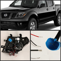 SPYDER Spyder Nissan Frontier 05-08 Projector Headlights LED Halo Blk PRO-YD-NF05-HL-BK - Lights