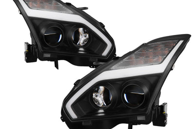 SPYDER Spyder Nissan GTR R35 09-14 - Projector Headlights - DRL LED - Black - Lights