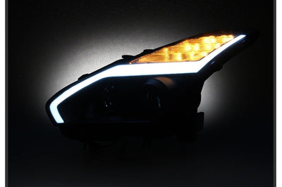 SPYDER Spyder Nissan GTR R35 09-14 - Projector Headlights - DRL LED - Black - Lights