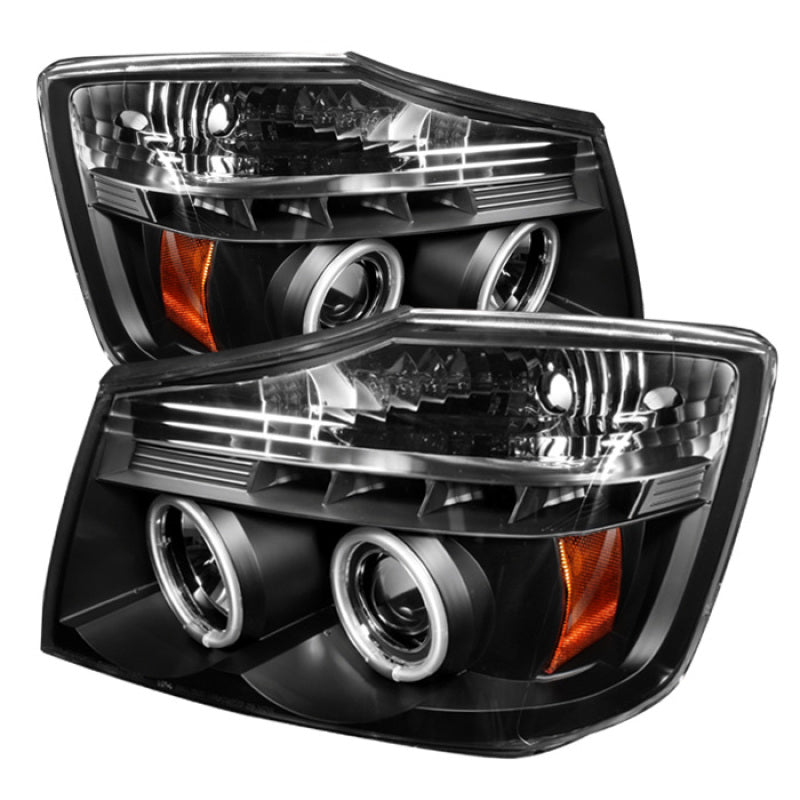 SPYDER Spyder Nissan Titan 04-14/Armada 04-07 Projector Headlights CCFL Halo LED Blk PRO-YD-NTI04-CCFL-BK - Lights