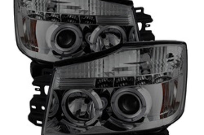 SPYDER Spyder Nissan Titan 04-14/Armada 04-07 Projector Headlights LED Halo Smke PRO-YD-NTI04-HL-SM - Lights