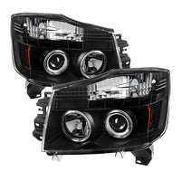 SPYDER Spyder Nissan Titan 04-14/Armada 04-07 Projector Headlights LED Halo Blk PRO-YD-NTI04-HL-BK - Lights