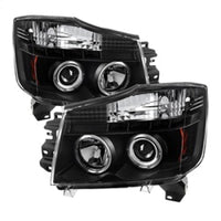 SPYDER Spyder Nissan Titan 04-14/Armada 04-07 Projector Headlights LED Halo Blk PRO-YD-NTI04-HL-BK - Lights