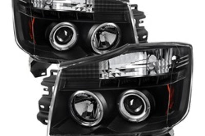 SPYDER Spyder Nissan Titan 04-14/Armada 04-07 Projector Headlights LED Halo Blk PRO-YD-NTI04-HL-BK - Lights