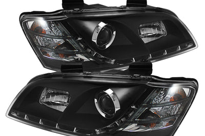 SPYDER Spyder Pontiac G8 08-09 Projector Headlights DRL Black High H1 Low H7 PRO-YD-PG808-DRL-BK - Lights