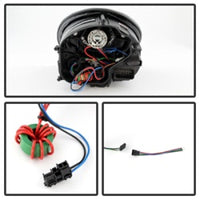 SPYDER Spyder Porsche 911 05-09 Projector Headlights Xenon/HID Model- DRL LED Blk PRO-YD-P99705-HID-DRL-BK - Lights