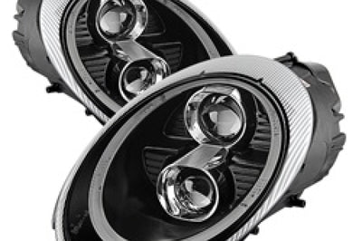 SPYDER Spyder Porsche 911 997 2005-2009 Projector Headlights Halogen Model DRL LED Blk PRO-YD-P99705-DRL-BK - Lights