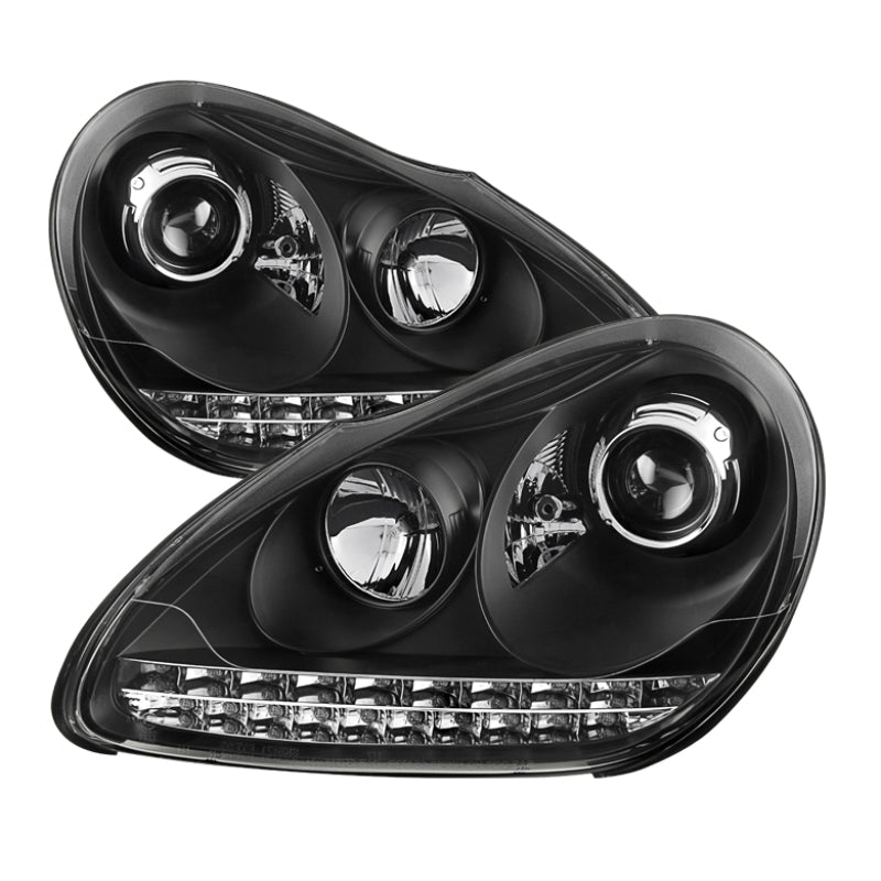 SPYDER Spyder Porsche Cayenne 03-06 Projector Xenon/HID Model- DRL LED Blk PRO-YD-PCAY03-HID-DRL-BK - Lights