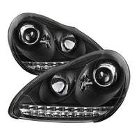 SPYDER Spyder Porsche Cayenne 03-06 Projector Xenon/HID Model- DRL LED Blk PRO-YD-PCAY03-HID-DRL-BK - Lights