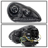 SPYDER Spyder Porsche Cayenne 03-06 Projector Xenon/HID Model- DRL LED Blk PRO-YD-PCAY03-HID-DRL-BK - Lights