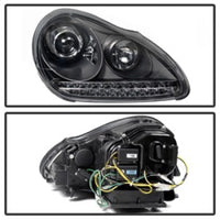 SPYDER Spyder Porsche Cayenne 03-06 Projector Xenon/HID Model- DRL LED Blk PRO-YD-PCAY03-HID-DRL-BK - Lights