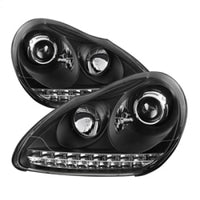 SPYDER Spyder Porsche Cayenne 03-06 Projector Xenon/HID Model- DRL LED Blk PRO-YD-PCAY03-HID-DRL-BK - Lights