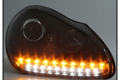 SPYDER Spyder Porsche Cayenne 03-06 Projector Xenon/HID Model- DRL LED Blk PRO-YD-PCAY03-HID-DRL-BK - Lights