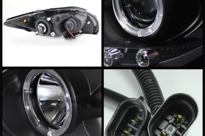 SPYDER Spyder Scion TC 08-10 Projector Headlights LED Halo -Replaceable LEDs Blk PRO-YD-TTC08-HL-BK - Lights