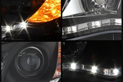 SPYDER Spyder Toyota Camry 12-14 Projector Headlights DRL Blk High 9005 (Not Included PRO-YD-TCAM12-DRL-BK - Lights
