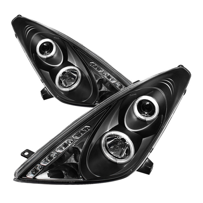 SPYDER Spyder Toyota Celica 00-05 Projector Headlights LED Halo DRL Blk High H1 Low PRO-YD-TCEL00-LED-BK - Lights