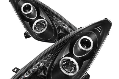 SPYDER Spyder Toyota Celica 00-05 Projector Headlights LED Halo DRL Blk High H1 Low PRO-YD-TCEL00-LED-BK - Lights
