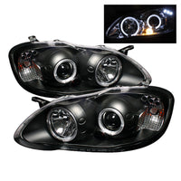 SPYDER Spyder Toyota Corolla 03-08 Projector Headlights LED Halo- Blk - Low H1 PRO-YD-TC03-HL-BK - Lights