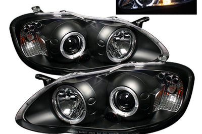 SPYDER Spyder Toyota Corolla 03-08 Projector Headlights LED Halo- Blk - Low H1 PRO-YD-TC03-HL-BK - Lights