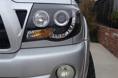 SPYDER Spyder Toyota Tacoma 05-11 Projector Headlights LED Halo Black High H1 Low PRO-YD-TT05-HL-BK - Lights