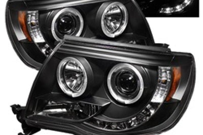 SPYDER Spyder Toyota Tacoma 05-11 Projector Headlights LED Halo Black High H1 Low PRO-YD-TT05-HL-BK - Lights