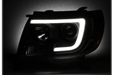 SPYDER Spyder Toyota Tacoma 05-11 Projector Headlights - Light Bar DRL - Black PRO-YD-TT05V2-LB-BK - Lights