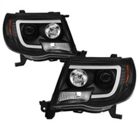 SPYDER Spyder Toyota Tacoma 05-11 Projector Headlights - Light Bar DRL - Black PRO-YD-TT05V2-LB-BK - Lights
