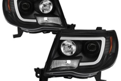 SPYDER Spyder Toyota Tacoma 05-11 Projector Headlights - Light Bar DRL - Black PRO-YD-TT05V2-LB-BK - Lights