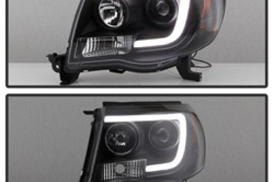SPYDER Spyder Toyota Tacoma 05-11 Projector Headlights - Light Bar DRL - Black PRO-YD-TT05V2-LB-BK - Lights