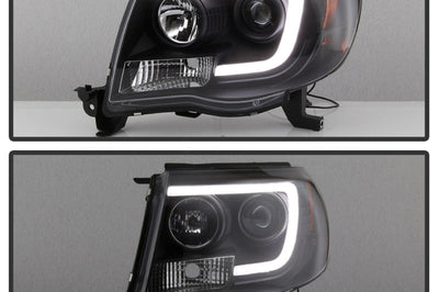 SPYDER Spyder Toyota Tacoma 05-11 Projector Headlights - Light Bar DRL - Black PRO-YD-TT05V2-LB-BK - Lights