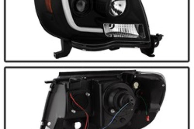 SPYDER Spyder Toyota Tacoma 05-11 Projector Headlights - Light Bar DRL - Black PRO-YD-TT05V2-LB-BK - Lights