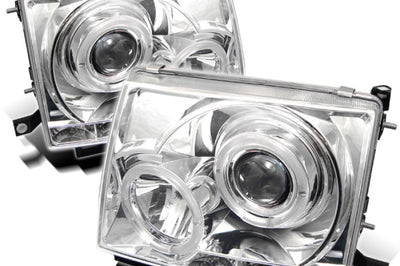 SPYDER Spyder Toyota Tacoma 97-00 Projector Headlights LED Halo Chrome High H1 Low PRO-YD-TT97-HL-C - Lights
