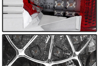 SPYDER Spyder Toyota Tundra 07-13 LED Tail lights Chrome ALT-YD-TTU07-LED-C - Lights