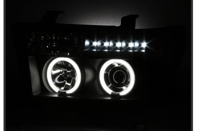 SPYDER Spyder Toyota Tundra 07-13 Projector Headlights CCFL Halo LED Blk PRO-YD-TTU07-CCFL-BK - Lights