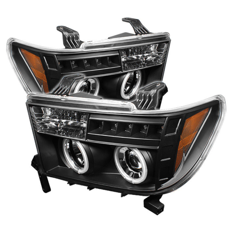 SPYDER Spyder Toyota Tundra 07-13 Projector Headlights CCFL Halo LED Blk PRO-YD-TTU07-CCFL-BK - Lights