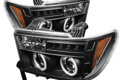 SPYDER Spyder Toyota Tundra 07-13 Projector Headlights CCFL Halo LED Blk PRO-YD-TTU07-CCFL-BK - Lights