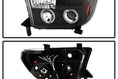 SPYDER Spyder Toyota Tundra 07-13 Projector Headlights CCFL Halo LED Blk PRO-YD-TTU07-CCFL-BK - Lights