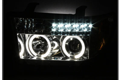 SPYDER Spyder Toyota Tundra 07-13 Projector Headlights LED Halo Chrm PRO-YD-TTU07-HL-C - Lights