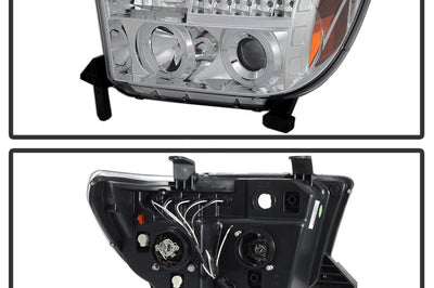 SPYDER Spyder Toyota Tundra 07-13 Projector Headlights LED Halo Chrm PRO-YD-TTU07-HL-C - Lights