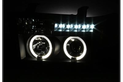 SPYDER Spyder Toyota Tundra 07-133 Projector Headlights LED Halo Blk PRO-YD-TTU07-HL-BK - Lights