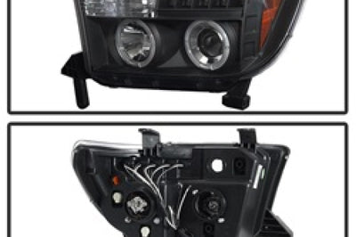 SPYDER Spyder Toyota Tundra 07-133 Projector Headlights LED Halo Blk PRO-YD-TTU07-HL-BK - Lights