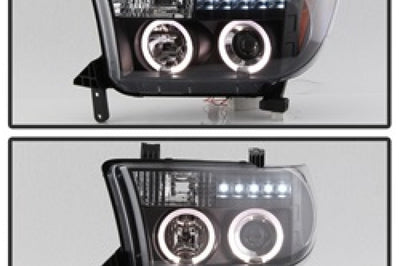SPYDER Spyder Toyota Tundra 07-133 Projector Headlights LED Halo Blk PRO-YD-TTU07-HL-BK - Lights