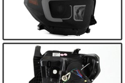 SPYDER Spyder Toyota Tundra 2014-2016 Projector Headlights Light Bar DRL Black Smoke PRO-YD-TTU14-DRL-BSM - Lights