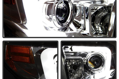 SPYDER Spyder Toyota Tundra 2014-2016 Projector Headlights Light Bar DRL Chrome PRO-YD-TTU14-DRL-C - Lights