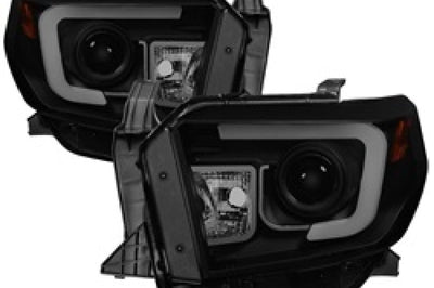 SPYDER Spyder Toyota Tundra 2014-2016 Projector Headlights Light Bar DRL Black Smoke PRO-YD-TTU14-DRL-BSM - Lights