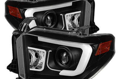 SPYDER Spyder Toyota Tundra 2014-2016 Projector Headlights Light Bar DRL Black PRO-YD-TTU14-DRL-BK - Lights